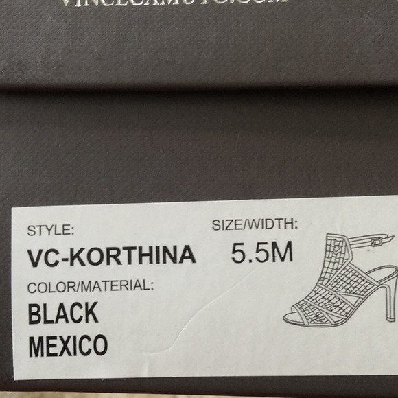 VINCE CAMUTO SIZE 5.5 KORTHINA DRESS SANDALS - Picture 4 of 8